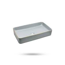 BASSINO Ceramic Wash Basin Countertop Tabletop Bathroom Sink Wash Basin(610x 350 x 110mm)