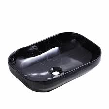 BASSINO Ceramic Wash Basin Countertop Tabletop Bathroom Sink Wash Basin(500x360x140mm)