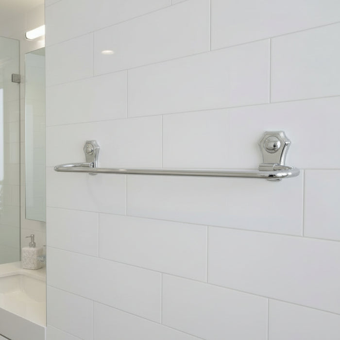 Bassino Stainless Steel 24 Inch Towel Rod/Towel Rods for Bathroom/Towel Bars/Hangers/Stands/Towel Holders/Bathroom Accessories