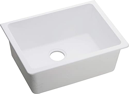 BASSINO Granite/Quartz Kitchen Sink (21 x 18 x 8 inch) (WHITE)