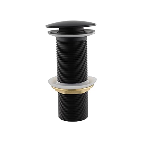 BASSINO Heavy Quality Full Brass Pop Up Full Thread Waste Coupling 32 MM (6 INCH, Black)