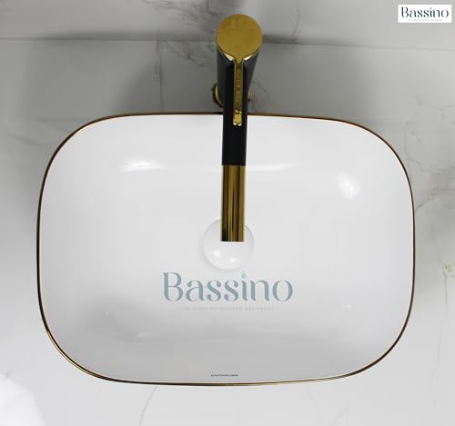 BASSINO Art Ceramic CounterTop Bathroom Sink (455 x 325 x 135 mm)