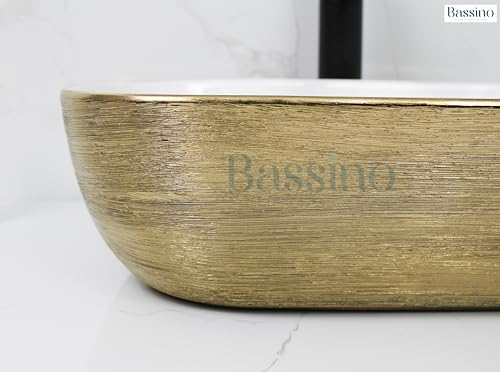 BASSINO Art Ceramic CounterTop Bathroom Sink (455 x 325 x 135 mm)