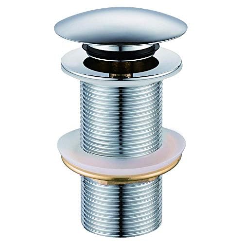 BASSINO Heavy Quality Full Brass Pop Up Full Thread Waste Coupling 32 MM (6 INCH, White)