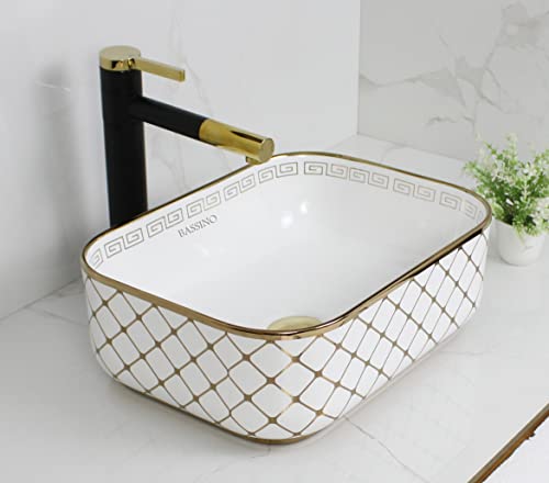 Premium Designer Table top/Counter top Wash Basin/Vessel sink (16x12x6 In) BTT-1373