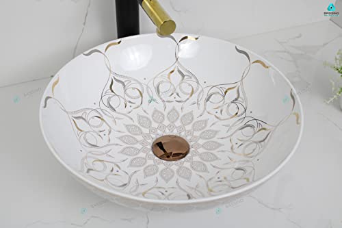 Premium Designer Table Top Wash Basin (16x16x6 In) (BTT-1368)