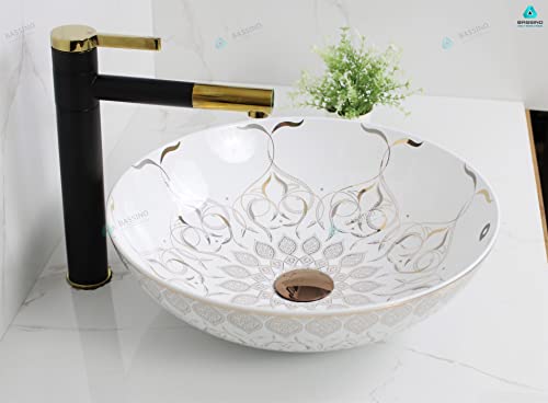 Premium Designer Table Top Wash Basin (16x16x6 In) (BTT-1368)