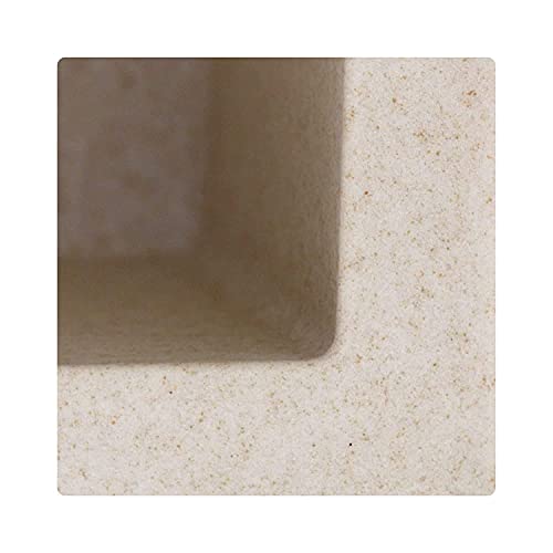 BASSINO Granite/Quartz Kitchen Sink (16 x 18 x 8 inch) (PEACH IVORY)