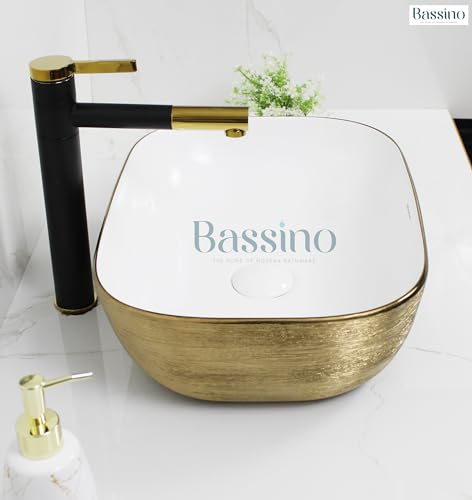 BASSINO Art Ceramic CounterTop Bathroom Sink (455 x 325 x 135 mm)