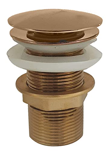 MOST Heavy Quality Full Brass Pop Up Full Thread Waste Coupling 32 MM (6 INCH, ROSE GOLD)