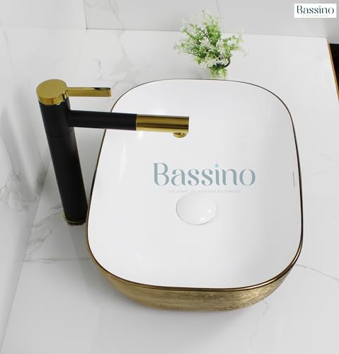 BASSINO Art Ceramic CounterTop Bathroom Sink (455 x 325 x 135 mm)