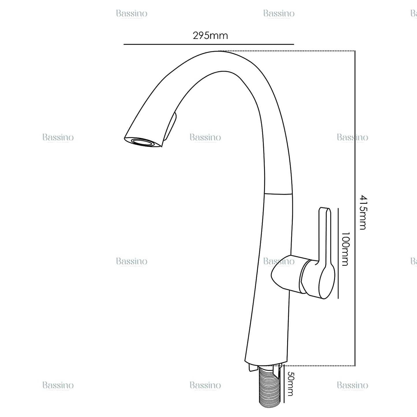 Brass Kitchen Faucet Luxury Design Pull Out Kitchen Faucet Tap Single Hole 360° Rotatable / Dual Water Flow System Kitchen Sink Tap Faucet (Rose Gold) BTT-2106