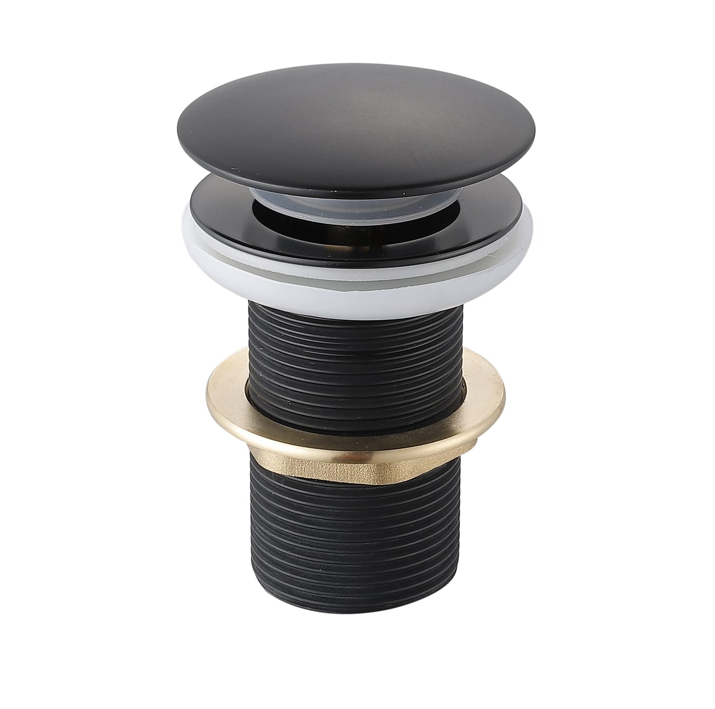 BASSINO Heavy Quality Full Brass Pop Up Full Thread Waste Coupling 32 MM (4 INCH, Black)