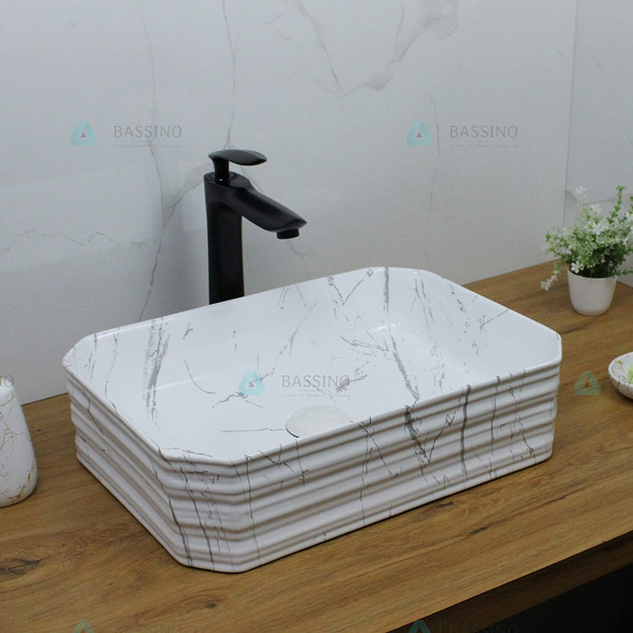 Premium Designer Table top/Counter top Wash Basin/Vessel sink (18x13x5 In) BTT-1323