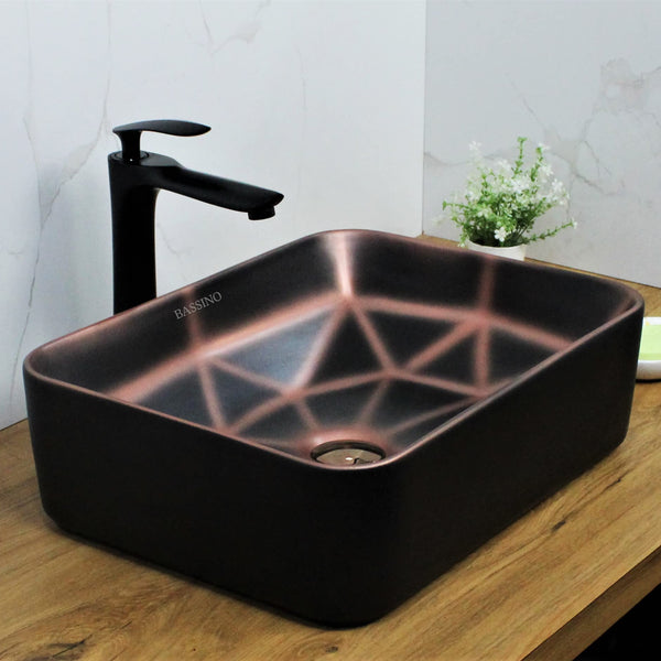 Premium Designer Table top/Counter top Wash Basin/Vessel sink (19x14x5.5 In) BTT-1027