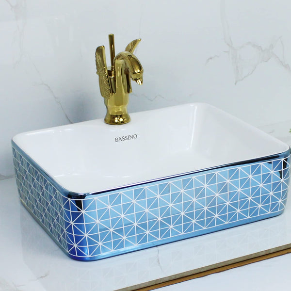 Premium Designer Table top/Counter top Wash Basin/Vessel sink (19x15x5.5 In) BTT-1143