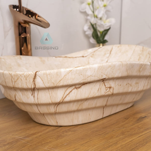 Premium Designer Table top Wash Basin (18X14X6 In) BTT-1081