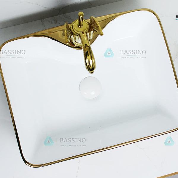 Premium Designer Table top/Counter top Wash Basin/Vessel sink (19x15x5.5 In) BTT-1146