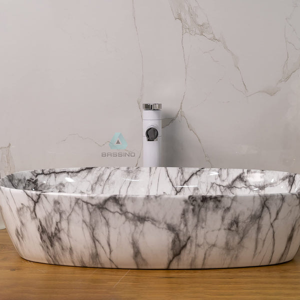 Premium Designer Table top/Counter top Wash Basin/Vessel sink (24x15x6 In)BTT-1365