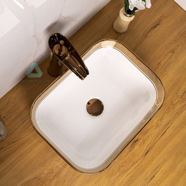 Premium Designer Table top/Counter top Wash Basin/Vessel sink (16x12x6 In) BTT-1267