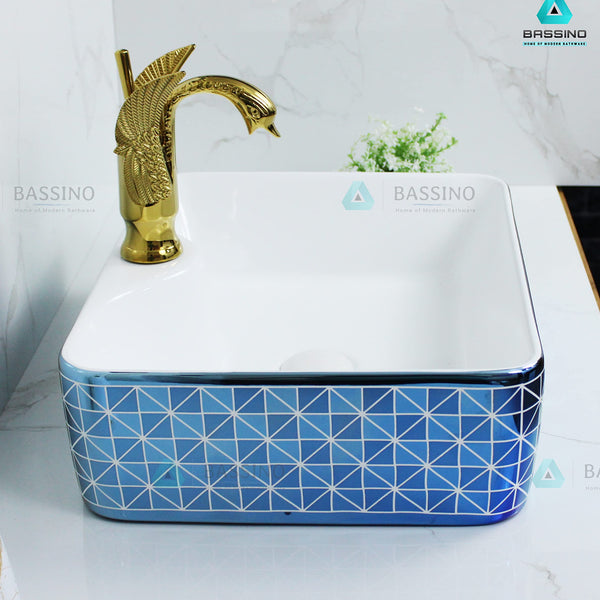 Premium Designer Table top/Counter top Wash Basin/Vessel sink (19x15x5.5 In) BTT-1143