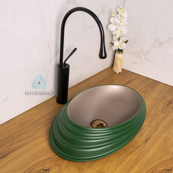 Premium Designer Table top Wash Basin (19x13x5 In) BTT-1263