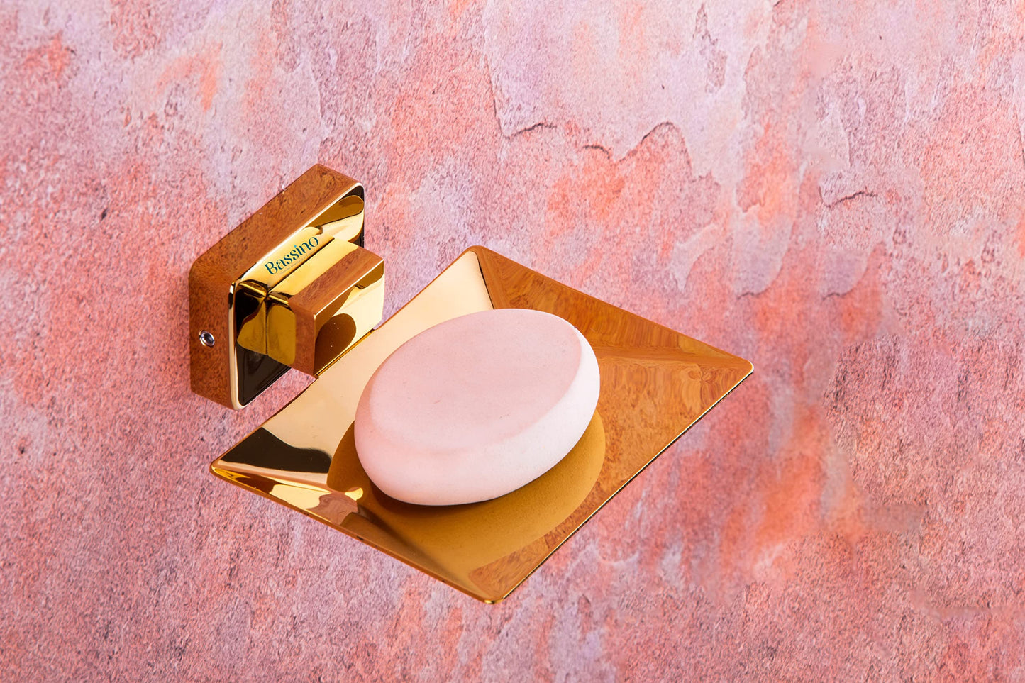 Bassino Stainless Steel Bathroom Soap Holder/Soap Stand/Soap Dish for Batroom/Bathroom Accessories (Rose Gold Finish) (Single SOAP Dish) – Made in India