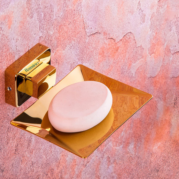 Bassino Stainless Steel Bathroom Soap Holder/Soap Stand/Soap Dish for Batroom/Bathroom Accessories (Rose Gold Finish) (Single SOAP Dish) – Made in India