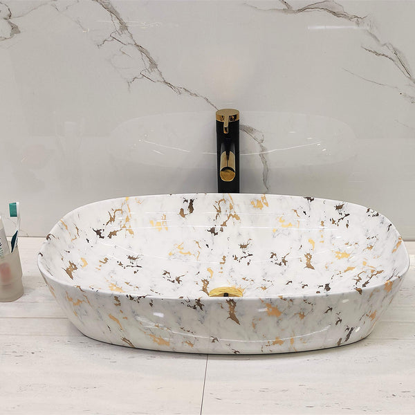 Premium Designer Table top/Counter top Wash Basin/Vessel sink (24x15x6 In)BTT-1244