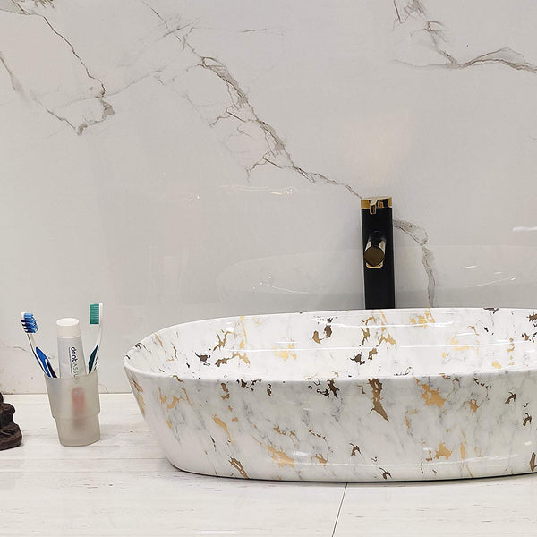 Premium Designer Table top/Counter top Wash Basin/Vessel sink (24x15x6 In)BTT-1244