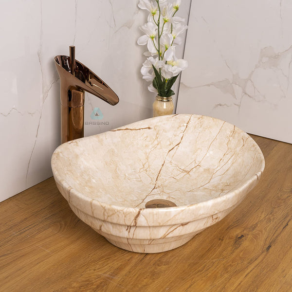 Premium Designer Table top Wash Basin (18X14X6 In) BTT-1081