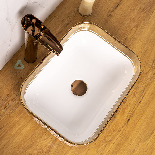 Premium Designer Table top/Counter top Wash Basin/Vessel sink (16x12x6 In) BTT-1268