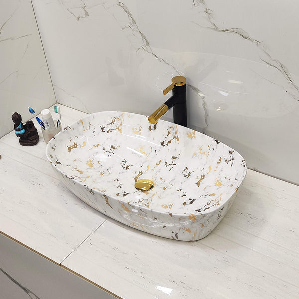 Premium Designer Table top/Counter top Wash Basin/Vessel sink (24x15x6 In)BTT-1244