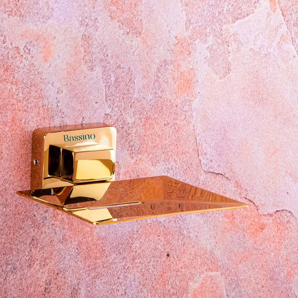 Bassino Stainless Steel Bathroom Soap Holder/Soap Stand/Soap Dish for Batroom/Bathroom Accessories (Rose Gold Finish) (Single SOAP Dish) – Made in India