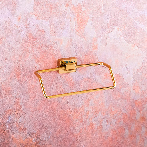Bassino Stainless Steel Bathroom Soap Holder/Soap Stand/Soap Dish for Batroom/Bathroom Accessories (Rose Gold Finish) (NEPKIN Ring) – Made in India
