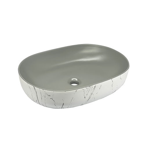 BASSINO Ceramic Wash Basin Countertop Tabletop Bathroom Sink Wash Basin( 600x 425 x 150mm)