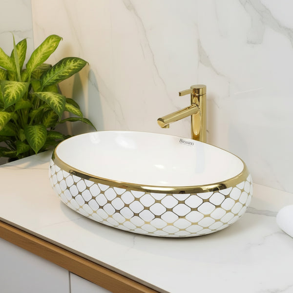 Premium Designer Table top/Counter top Wash Basin/Vessel sink (24x16x6 In)BTT-1005
