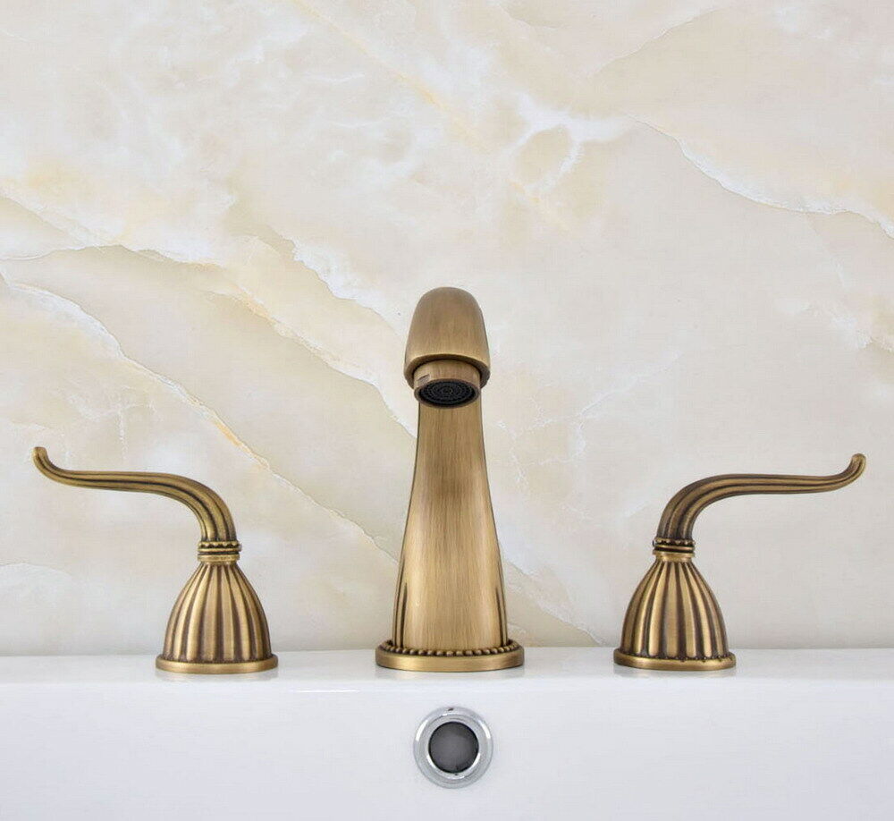 BASSINO Brass Bathroom Sink Wash Basin Mixer Tap Single Handle Hot & Cold Waterfall Lavatory Sink Faucet for Living Room & Bathrooms